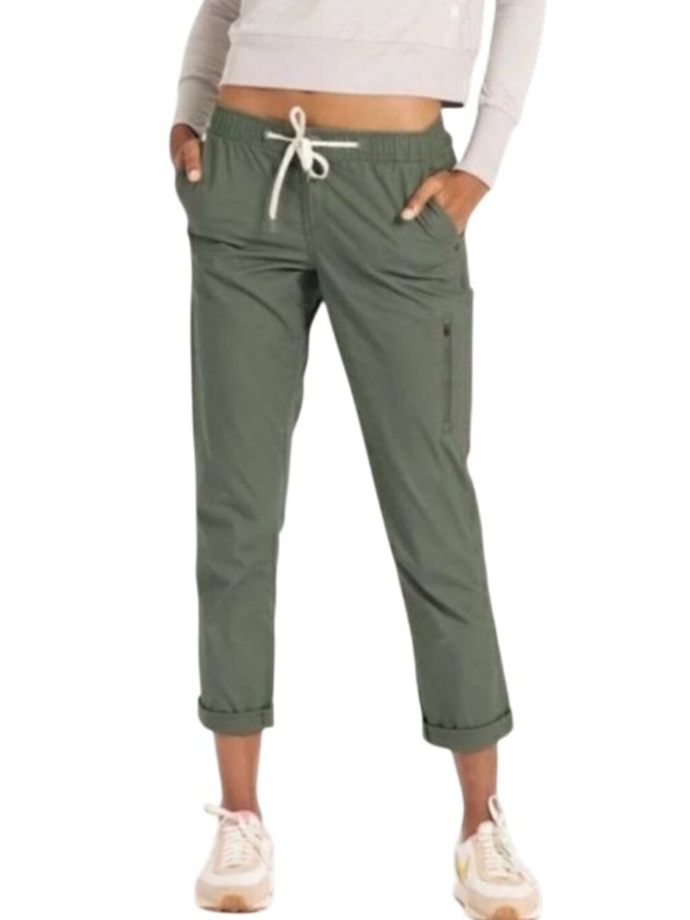 Vuori Women's Cotton Ripstop Pants XS Army Green
